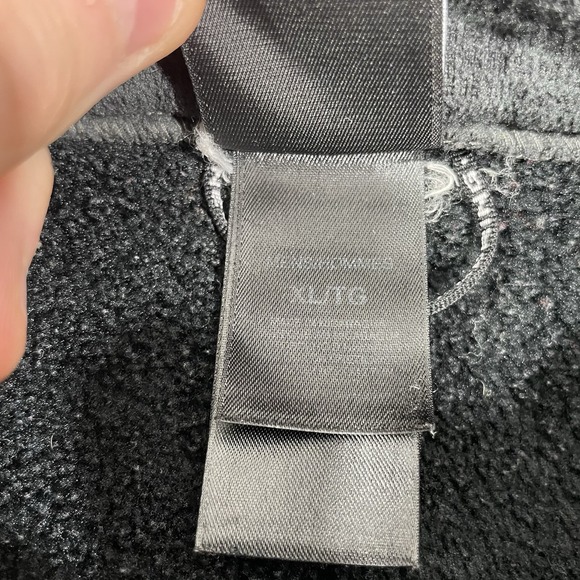 Vintage The North Face Black & Gray Size XL Denali Style Full Zip Jacket - Picture 8 of 8